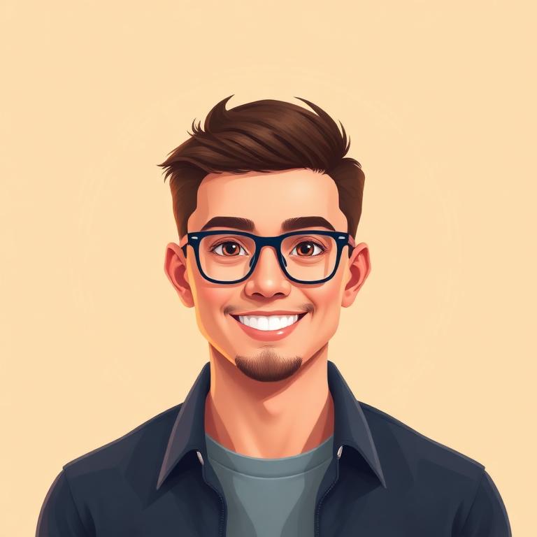 Smart guy avatar for free online chat rooms - male stranger chat profile