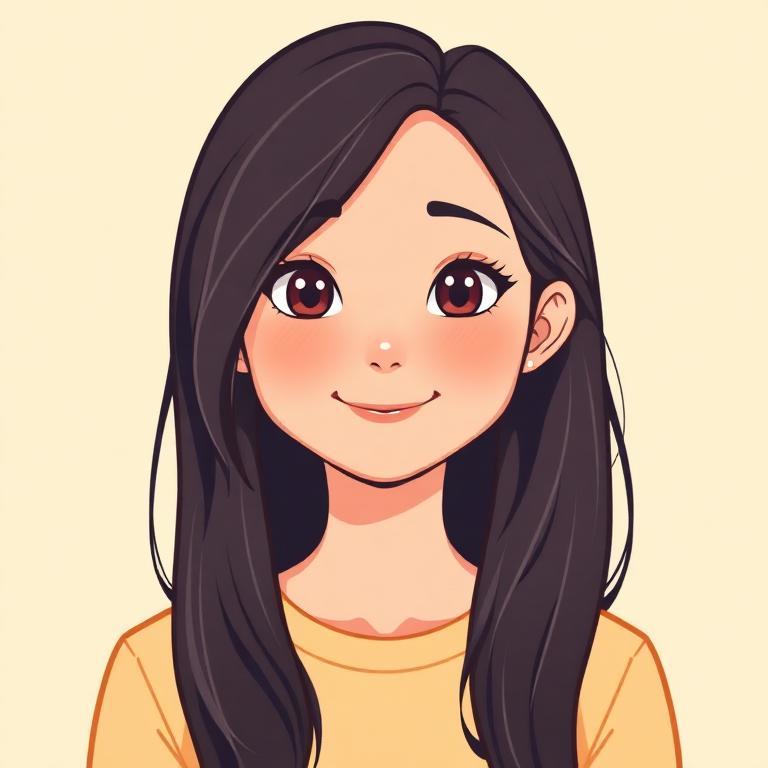 Sweet girl avatar for anonymous stranger chat - female user profile option